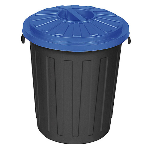 Műanyag hulladéktároló kék fedéllel 24 l