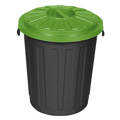 Műanyag hulladéktároló zöld fedéllel 24 l