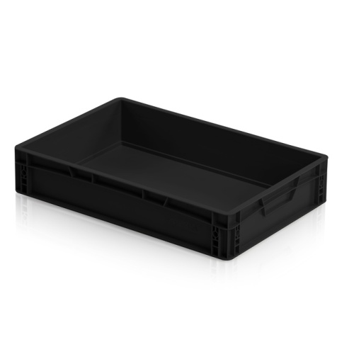 Műanyag tároló doboz 600x400x120 mm ESD