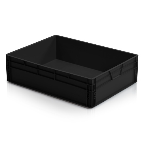 Műanyag tároló doboz 800x600x220 mm ESD