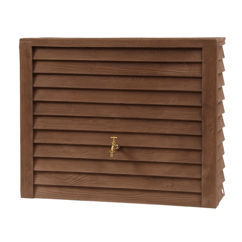 Esővízgyűjtő tartály WOODY WALL - DARK - 350 l